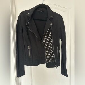 ARMANI EXCHANGE STUDDED MOTO JACKET